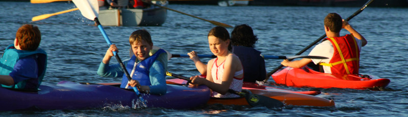 Canoeing in the Docks